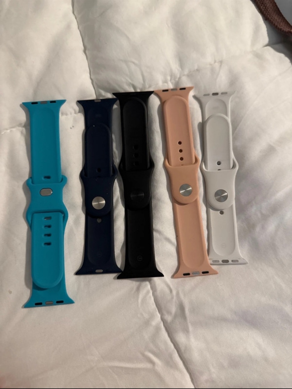 Apple Silicone Sport Watch Bands - Multiple Colors 44mm